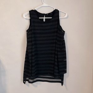 black cold-shoulder top